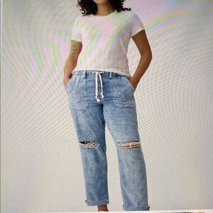 GAP Light Blue Distressed Women Jeans